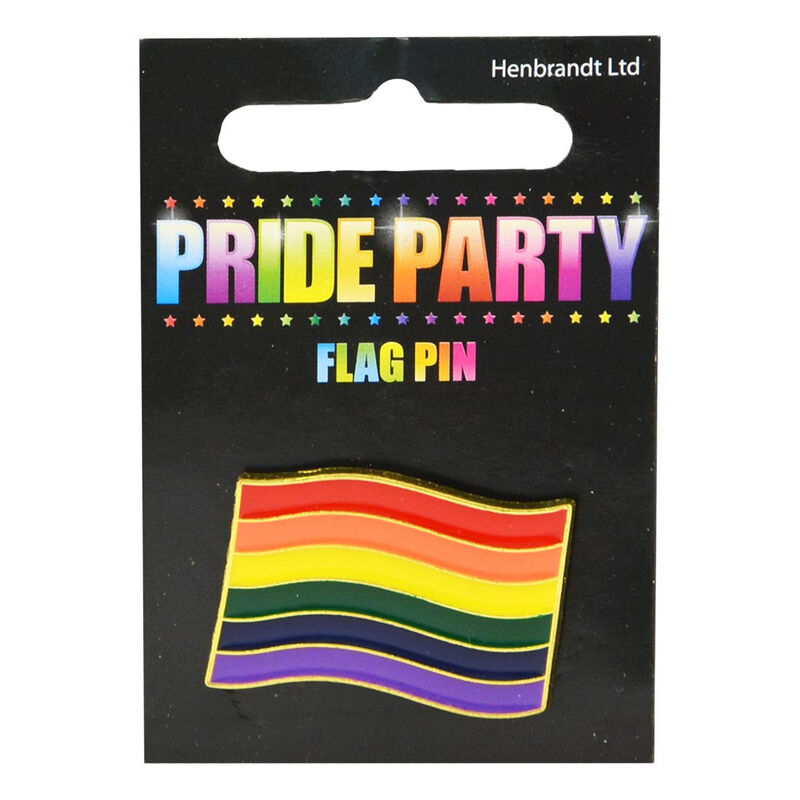 Pride Party Coloured Flag Shaped Designed Lapel Pin  2.2Cm X 3Cm